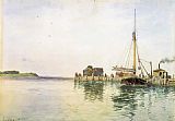 Alfred Thompson Bricher Famous Paintings - Harbor